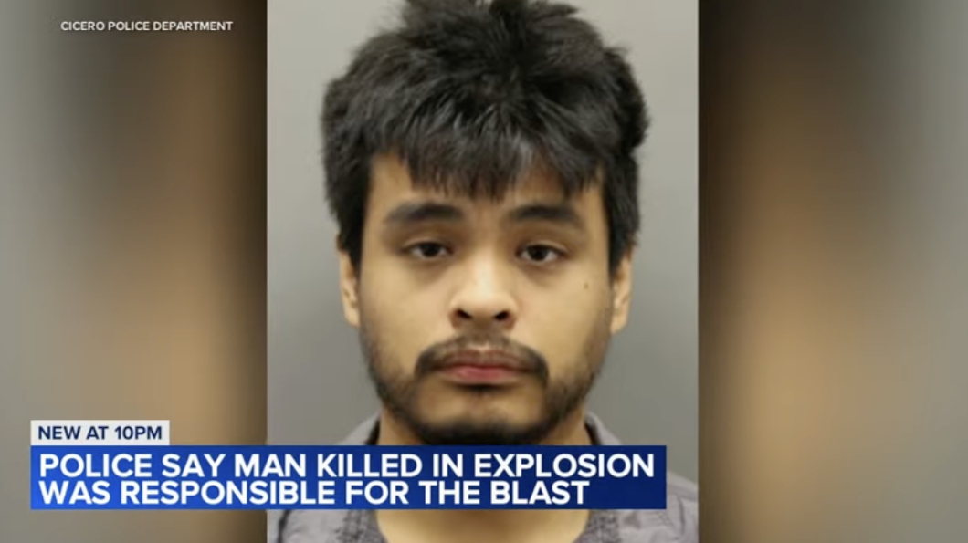 house explodes in Cicero - suspect mugshot